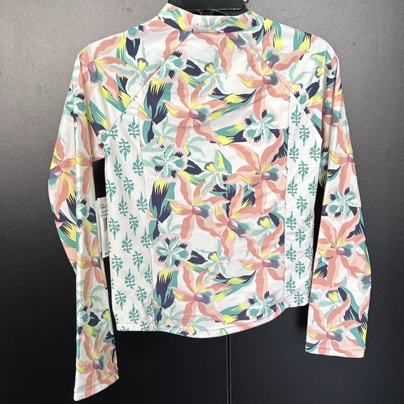 Jessica Simpson UPF 50+ ultraviolet protection,long sleeve,high neck,floral - Picture 3 of 7